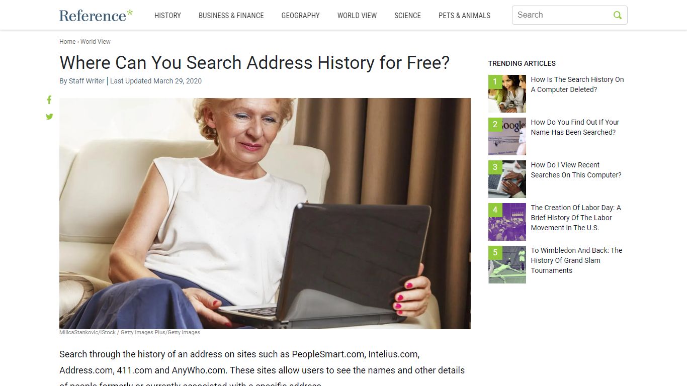 Where Can You Search Address History for Free? - Reference.com